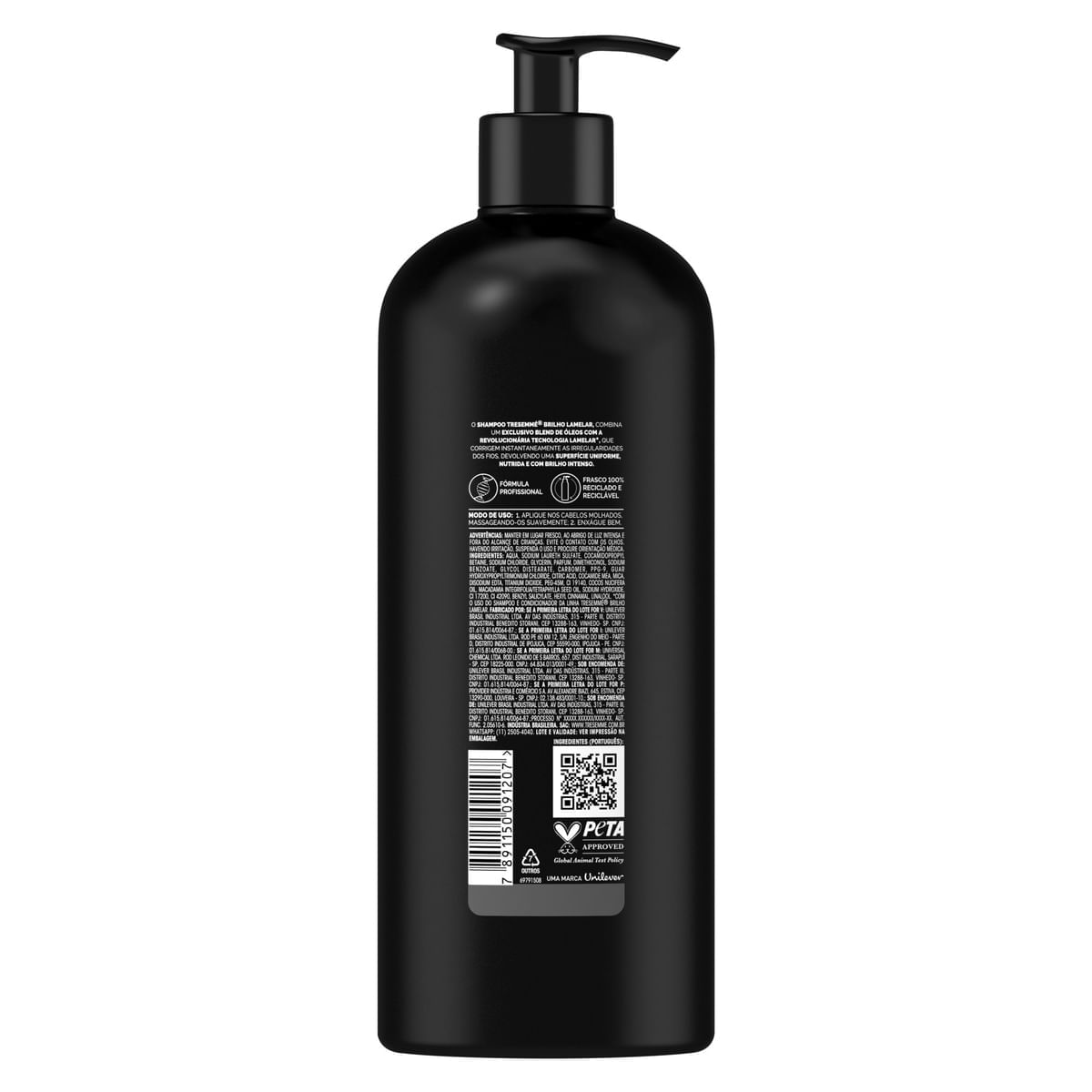 Shampoo TRESemme Brilho Lamelar 650 ml