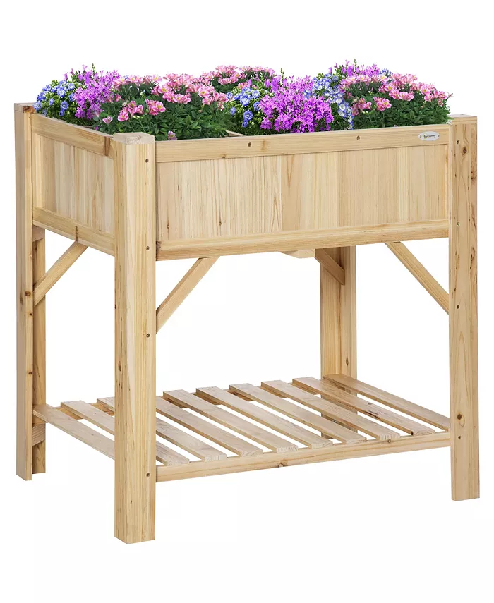 Outsunny Raised Garden Bed， 6 Grid， 31