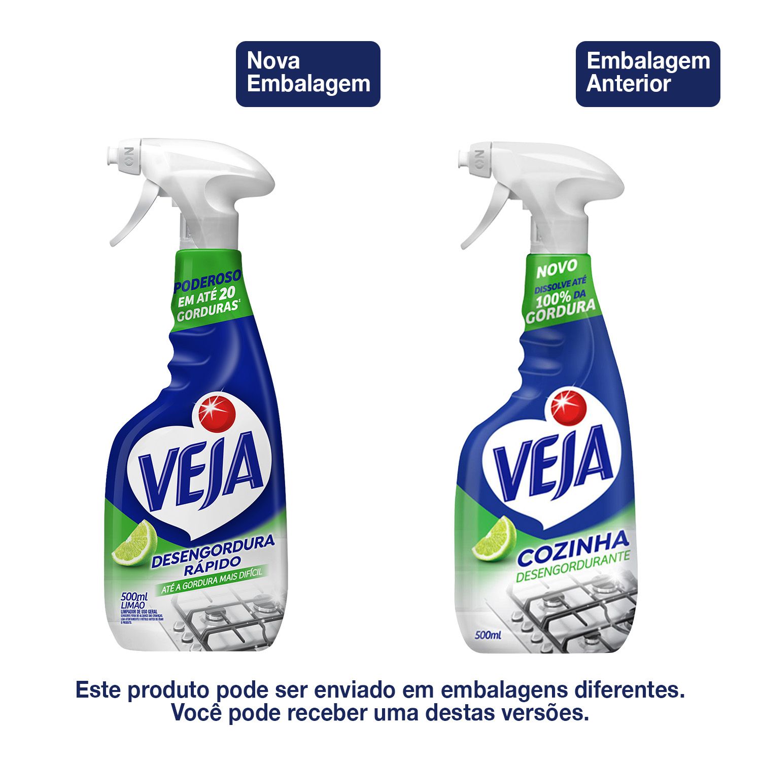 Veja Desengordura Rapido Limpador Spray Limao 500ml