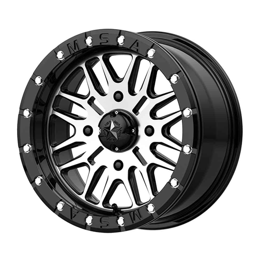 MSA Offroad Wheels M37 BRUTE BEADLOCK MA37 14X7 4X137 G-BLK MACH 10MM