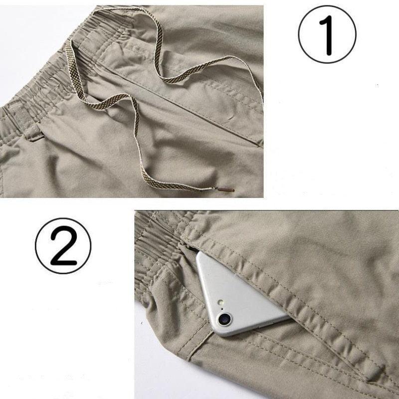 Bermuda Masculina Lion™ Estilo Cargo / Bolsos Seguros, Estilo Atemporal e Caimento na Medida Certa!