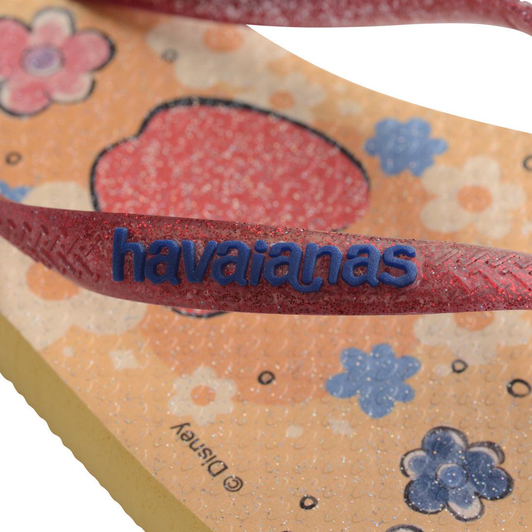 Chinelo Havaianas Infantil Slim Branca de Neve Amarelo Caja