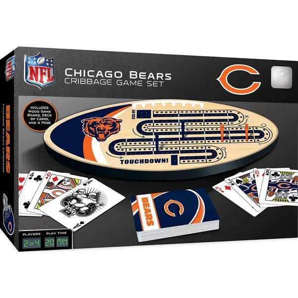 Masterpiece Puzzle Chicago Bears Cribbage Set
