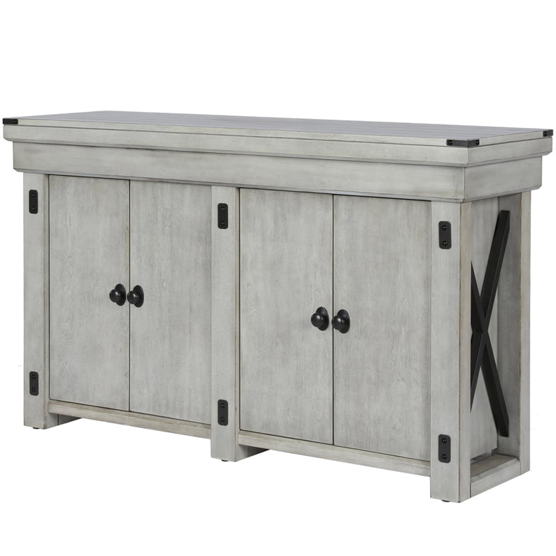 Bowery Hill 55 Gallon Aquarium Stand in Rustic White