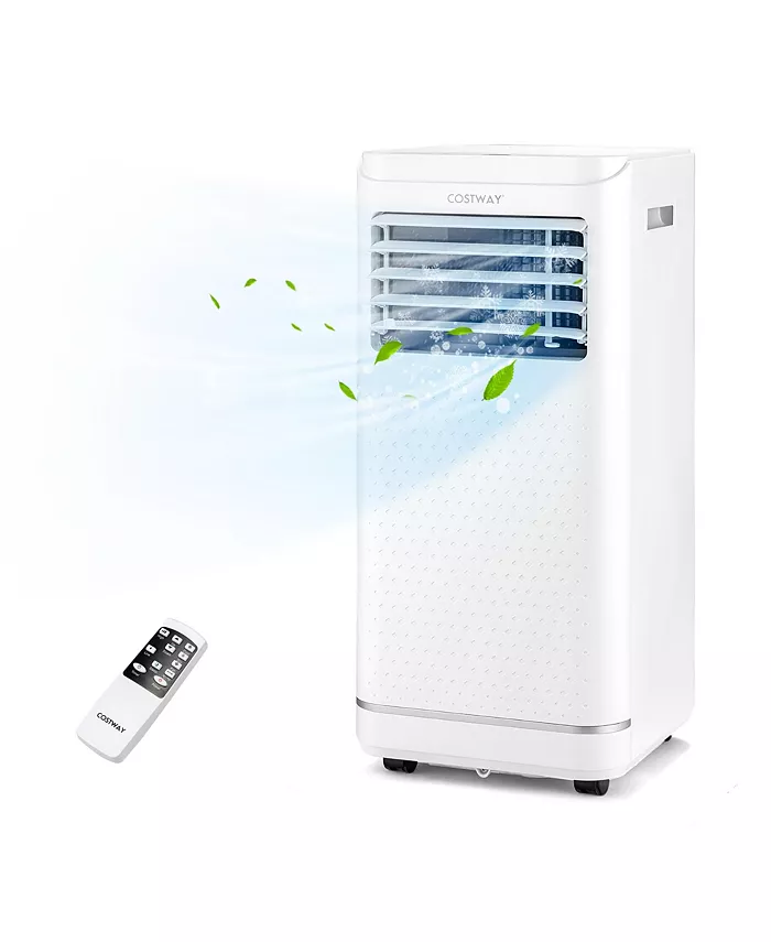 Costway 10000 BTU Portable Air Conditioner with Dehumidifier Fan Mode， up to 350 Sq.Ft
