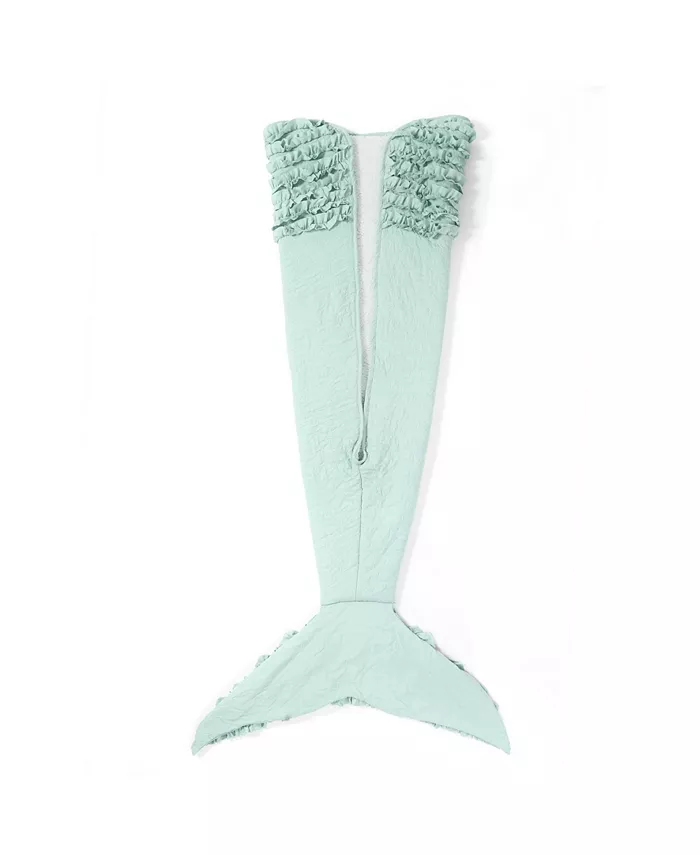 Macy's Mermaid Ruffle Mermaid Shape Sherpa Throw for Kids