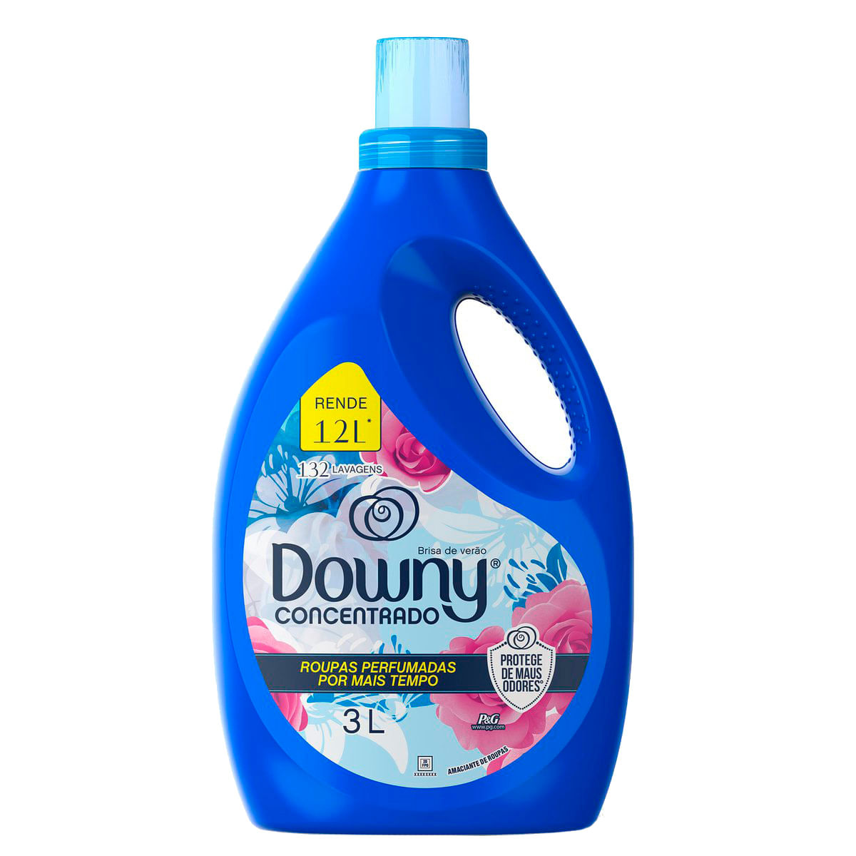 Kit com 4 Unidades de Amaciante Downy Concentrado Brisa de Verao 3 L