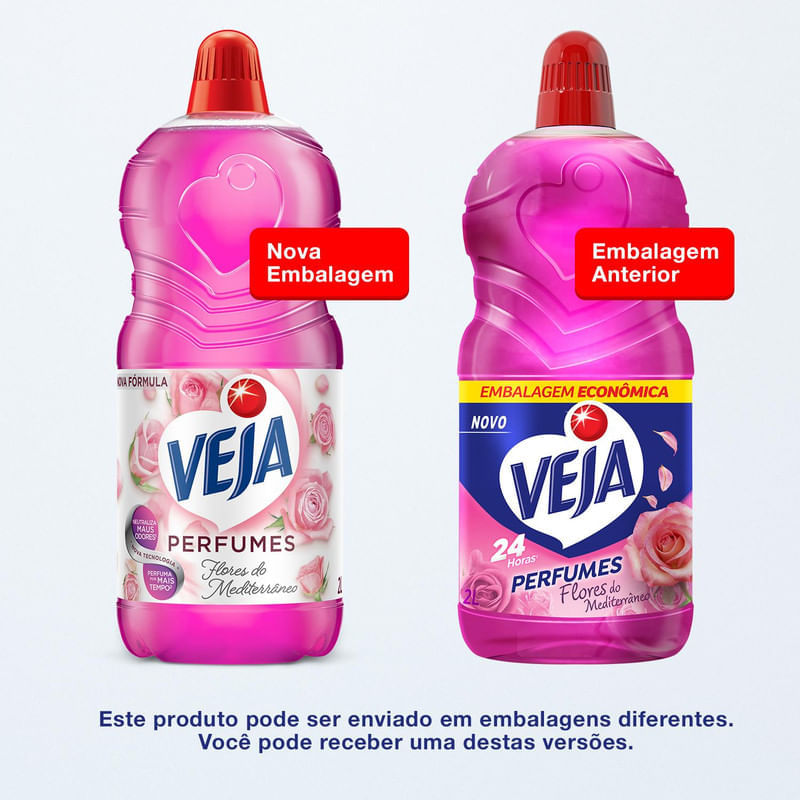 Limpador Perfumado Veja Flores do Mediterraneo - 2L