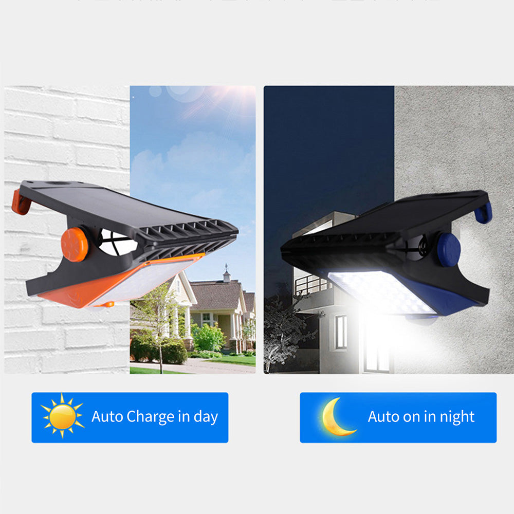 Aibecy Solar Energy Color Frame Wall Lamp Clip Lamp LED Human Body Induction Lamp Outdoor Waterproof Courtyard Lamp Solar Street Lamp Red/Orange/Blue/Balck
