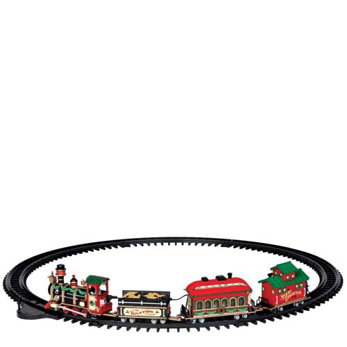 Lemax Yuletide Exress Train Village Accessory Multicolored Resin 44 in.