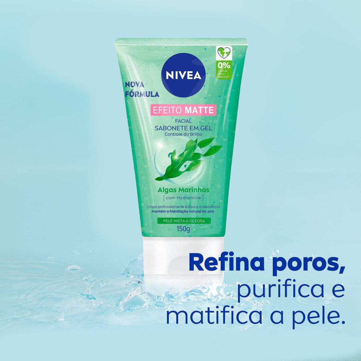 Sabonete Facial em Gel Purificante Efeito Matte NIVEA 150g