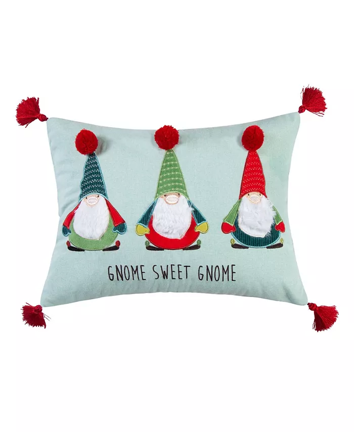 Levtex Gnome for the Holidays Sweet Gnome Decorative Pillow， 14