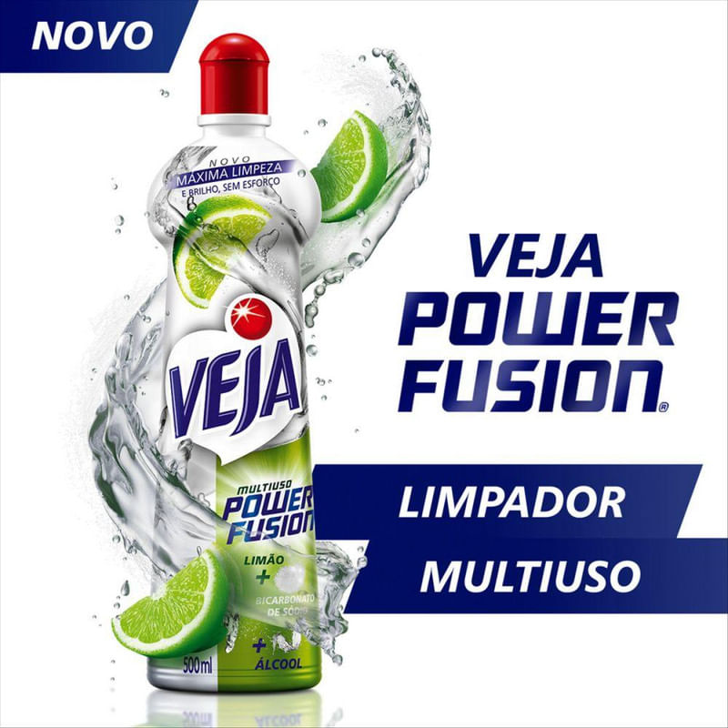 Limpador Multiuso Veja Power Fusion Limao 500ml