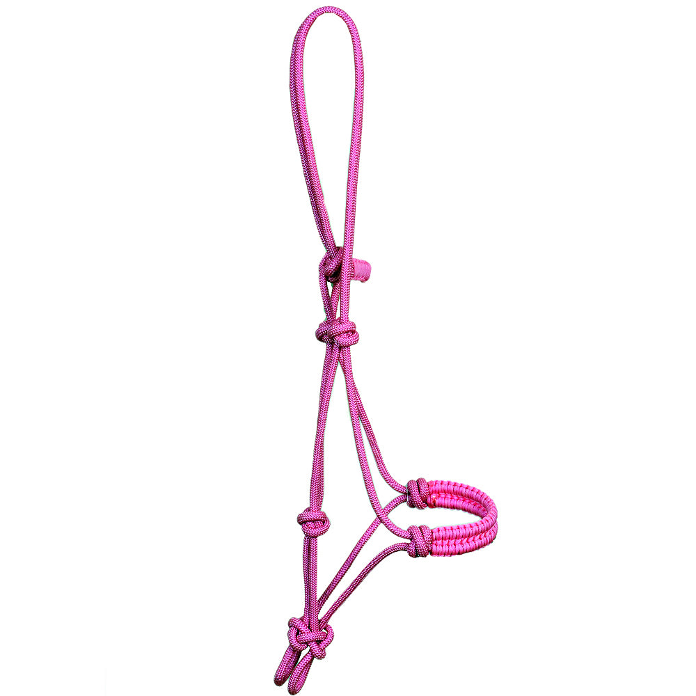 99DL Pink Horse Halter Braided Poly Rope Western Tack Hilason