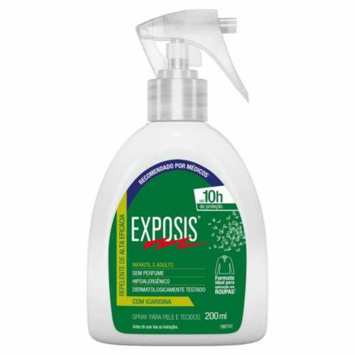 Repelente Exposis Extreme para Roupa Ate 10 Horas de Protecao em Spray Garrafa 200 ml