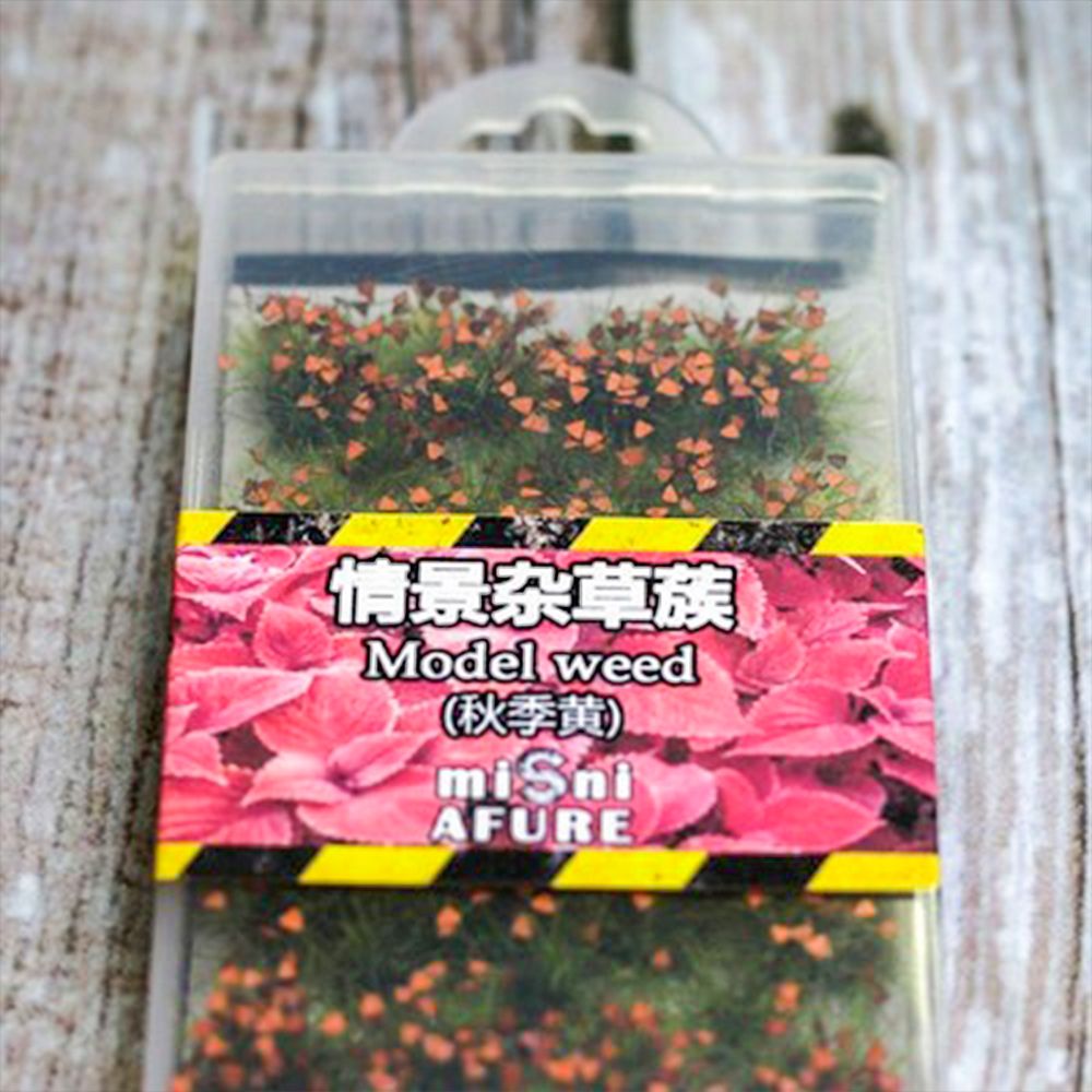 Miniatures Handmade Bush Scale Train Landscape Scene Simulated Building Grass Mate Doll Grass Model Simulation Model Grass Tuft TYPE D