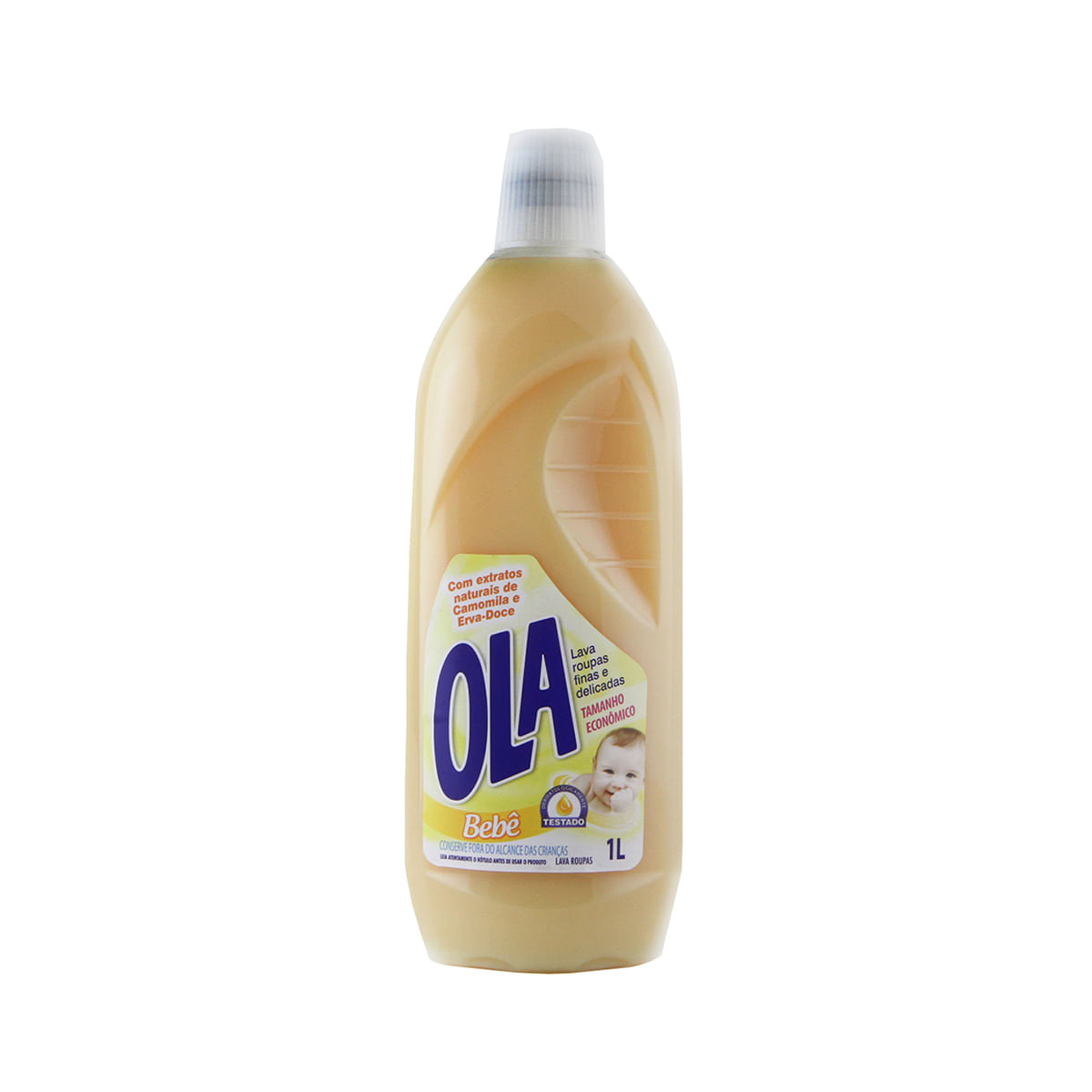Kit Lava Roupas Liquido Ola Bebe 1 L com 3 Unidades