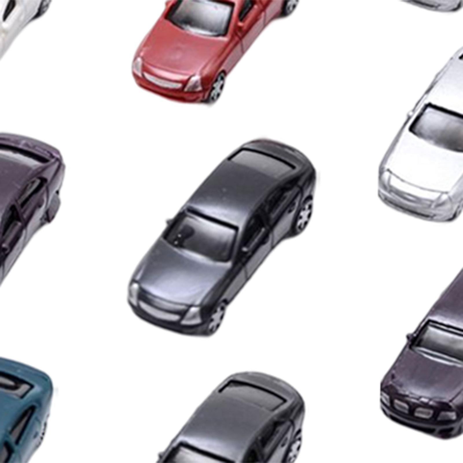 10Pcs Model Car Vehicle Toys for Parking Scenery Streetscape Building Layout 1/100