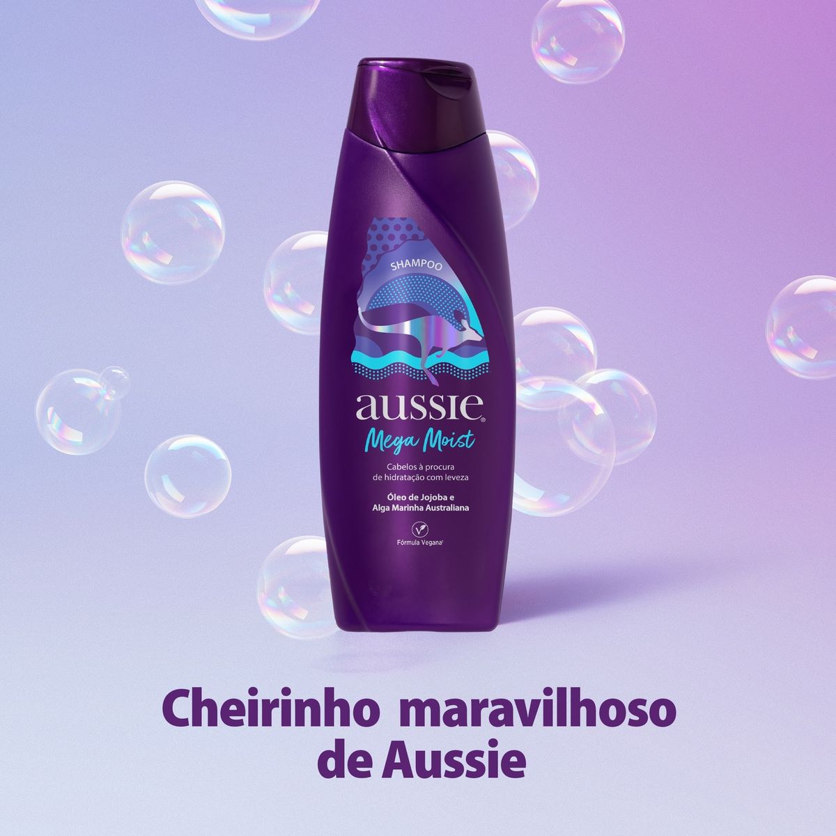 Kit Shampoo 360ml + Condicionador 180ml Aussie Mega Moist