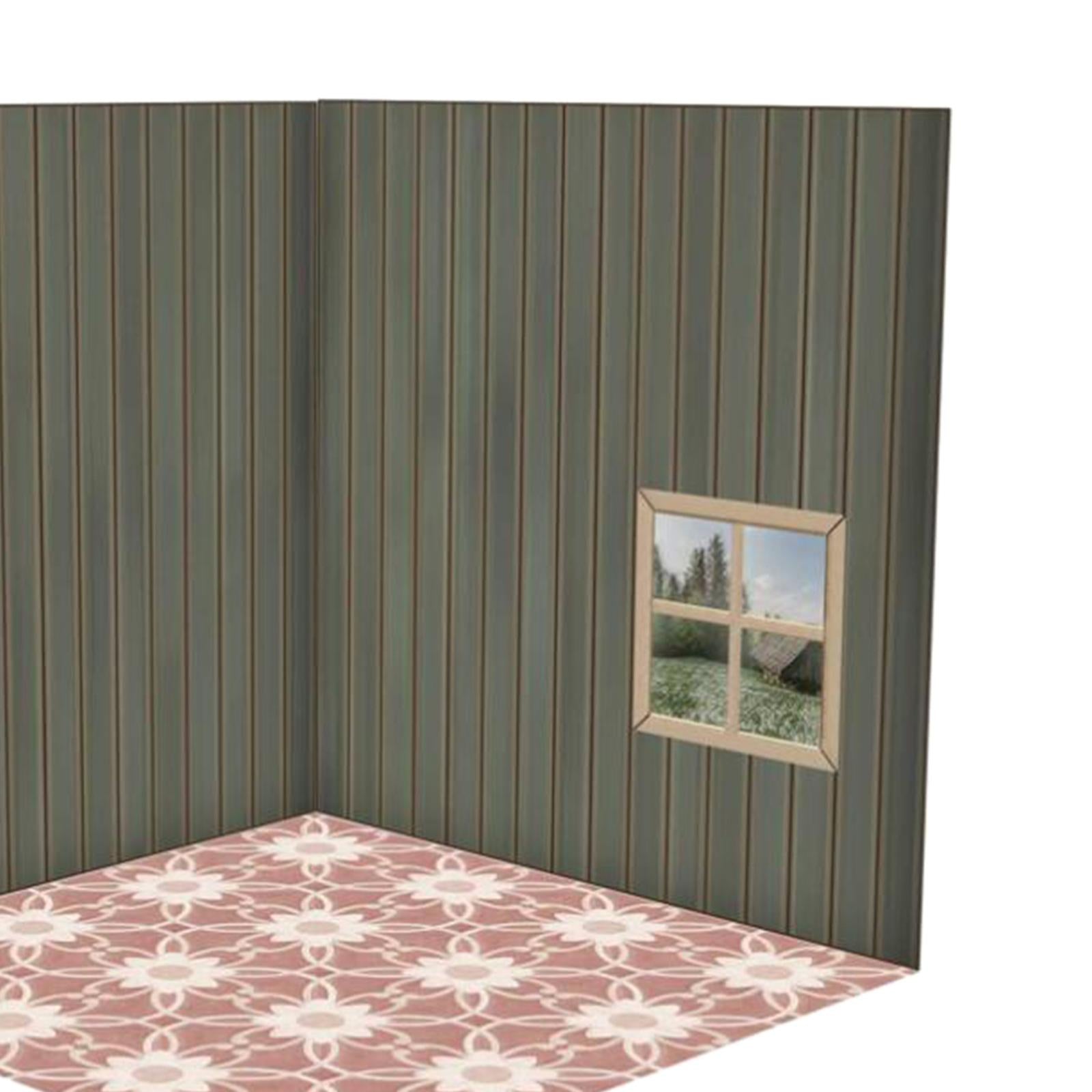 1/12 Scale Backdrop Scene Model Collection ama Parking Background Background Board Scene for Action Figures Dolls Vehicle Scene Toy Living Room