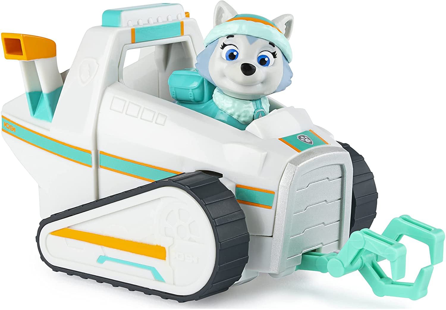 PAW Patrol， Everestâ€™s Snow Plow Vehicle with Collectible Figure， for Kids Aged 3 and Up