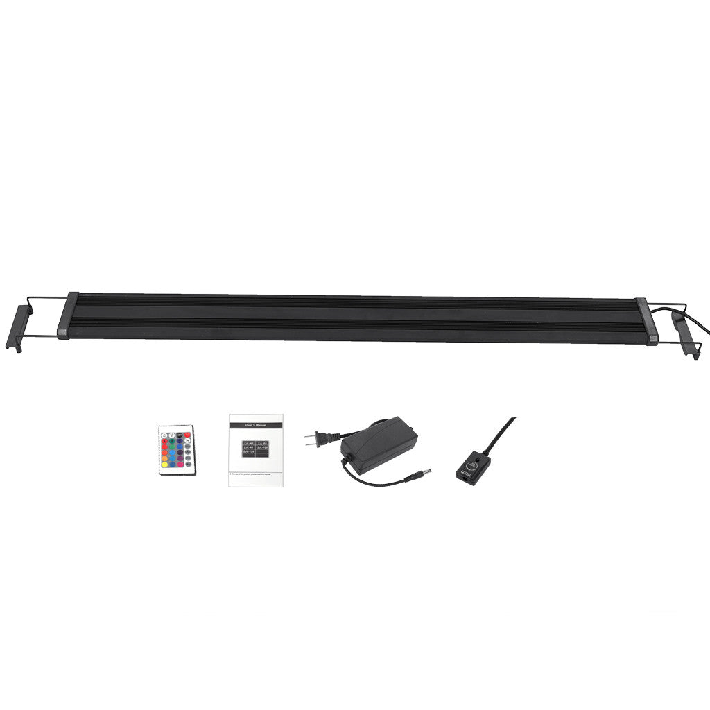 Aligament Aquarium Hood Lighting Color Changing Remote Controlled Dimmable RGBW LED Light