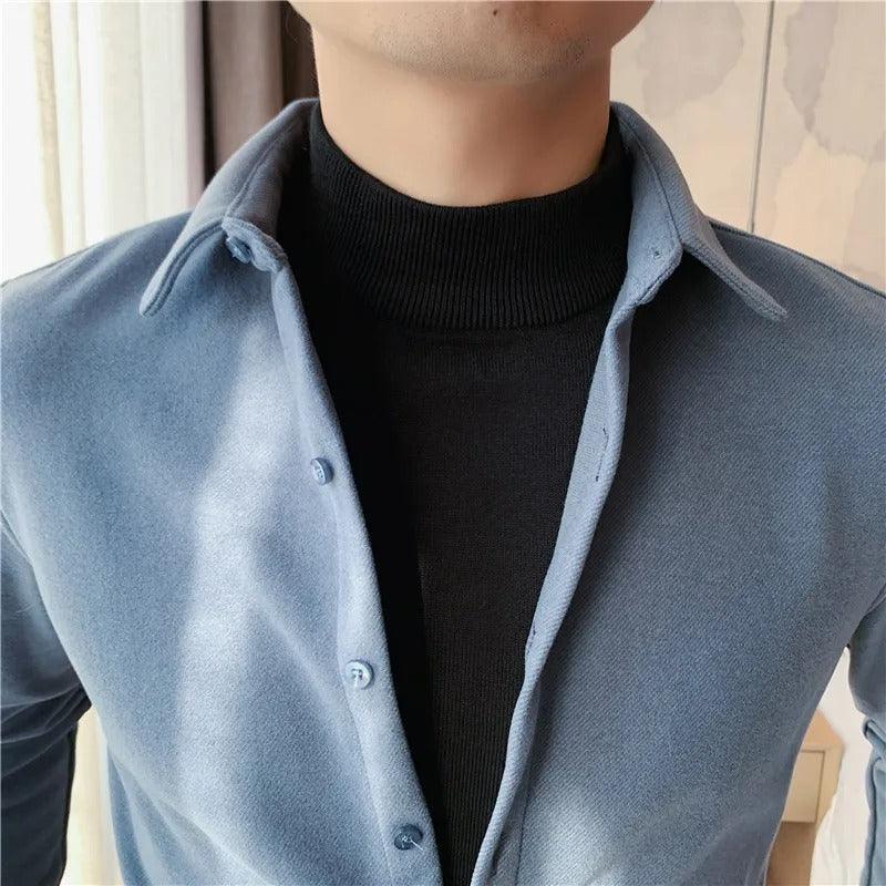 Camisa Social Knit Milão™ 2 em 1  / A Sofisticação Minimalista de Duas Peças com a Praticidade de Uma!