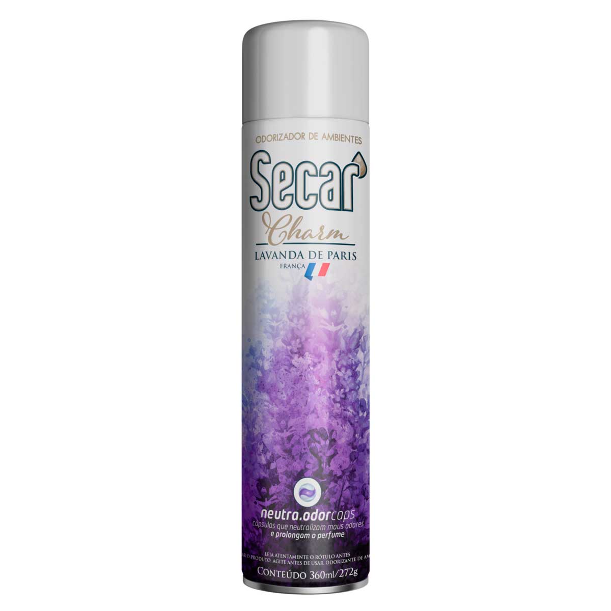 Odorizador de Ambiente Aerossol Lavanda de Paris Secar Charm 360ml