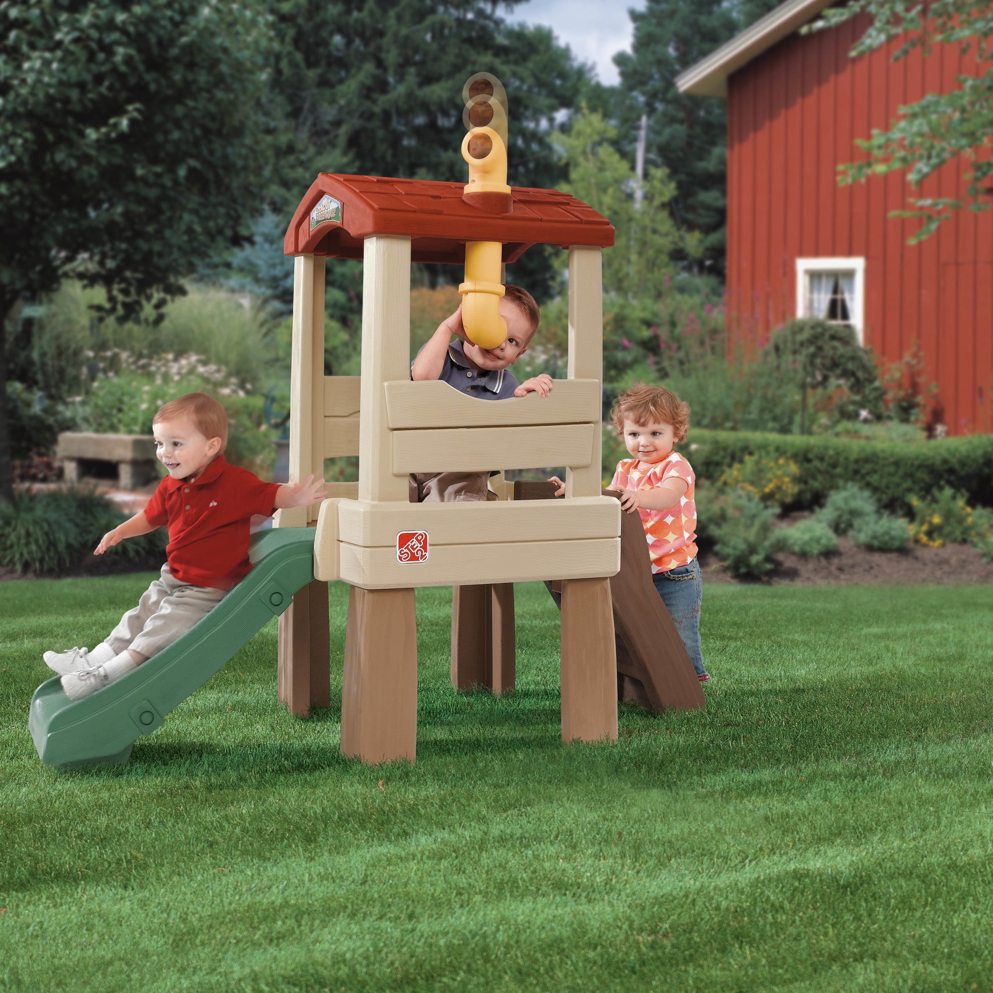 Step2 Naturally Playful Lookout Treehouse Plastic Toddler Climber