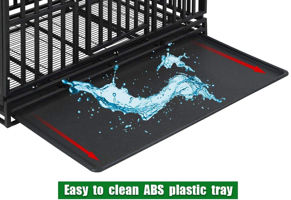 Bestpet Crate Cage Kennel for Large and Medium Dogs， Heavy Duty， 48 Inches