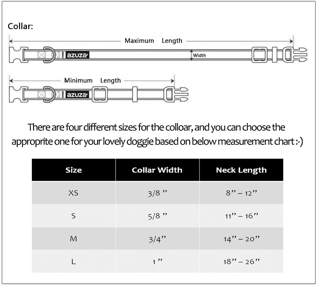 azuza Dog Collar with Bow Soft and Comfy Bowtie Dog Collar for Small Medium Large Dogs