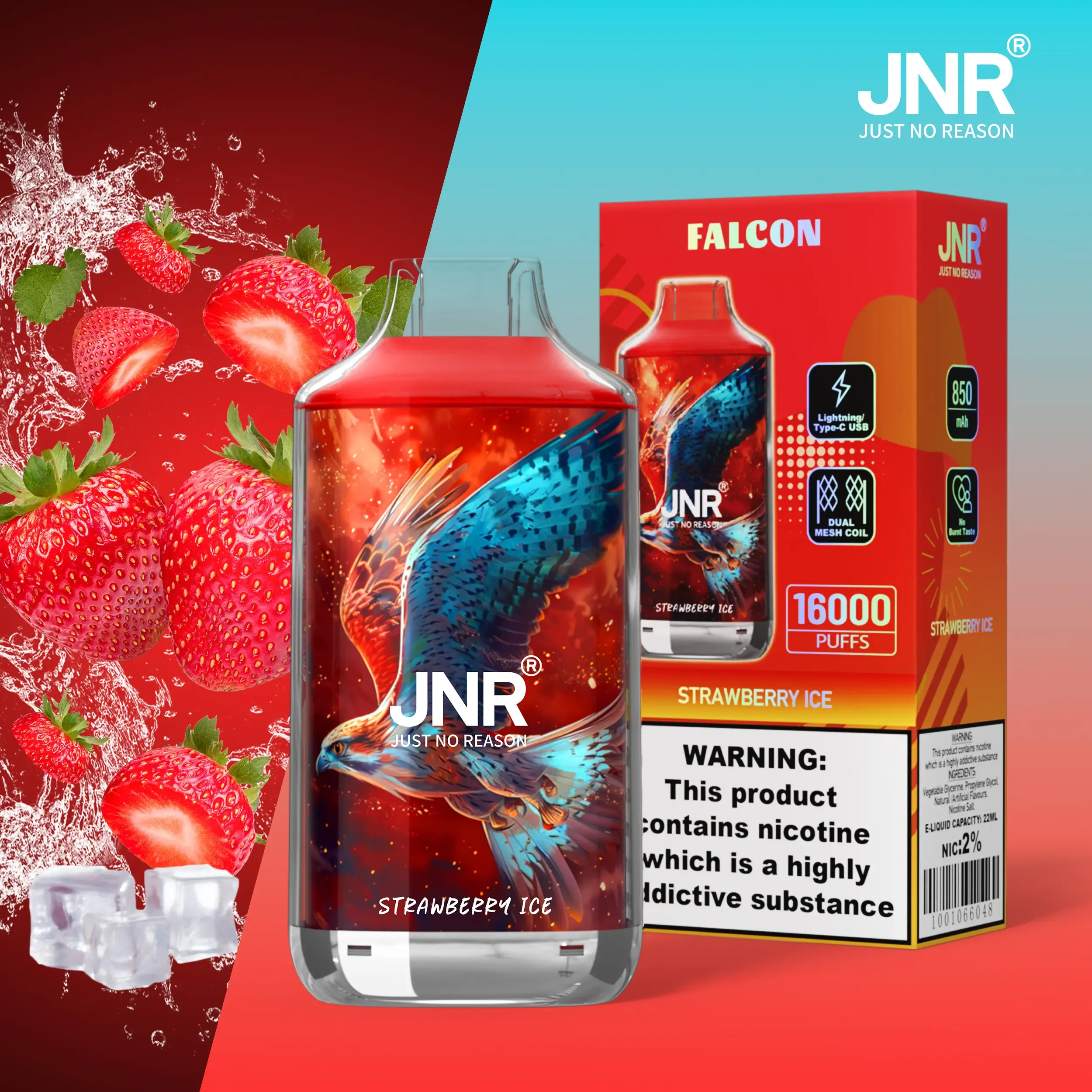 JNR Falcon 16000 Puffs Original Edition – Disposable E-Cigarette