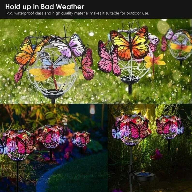 🔥BIG SALE - 49% OFF🔥Solar Stake Lights Butterflies Decor Lights