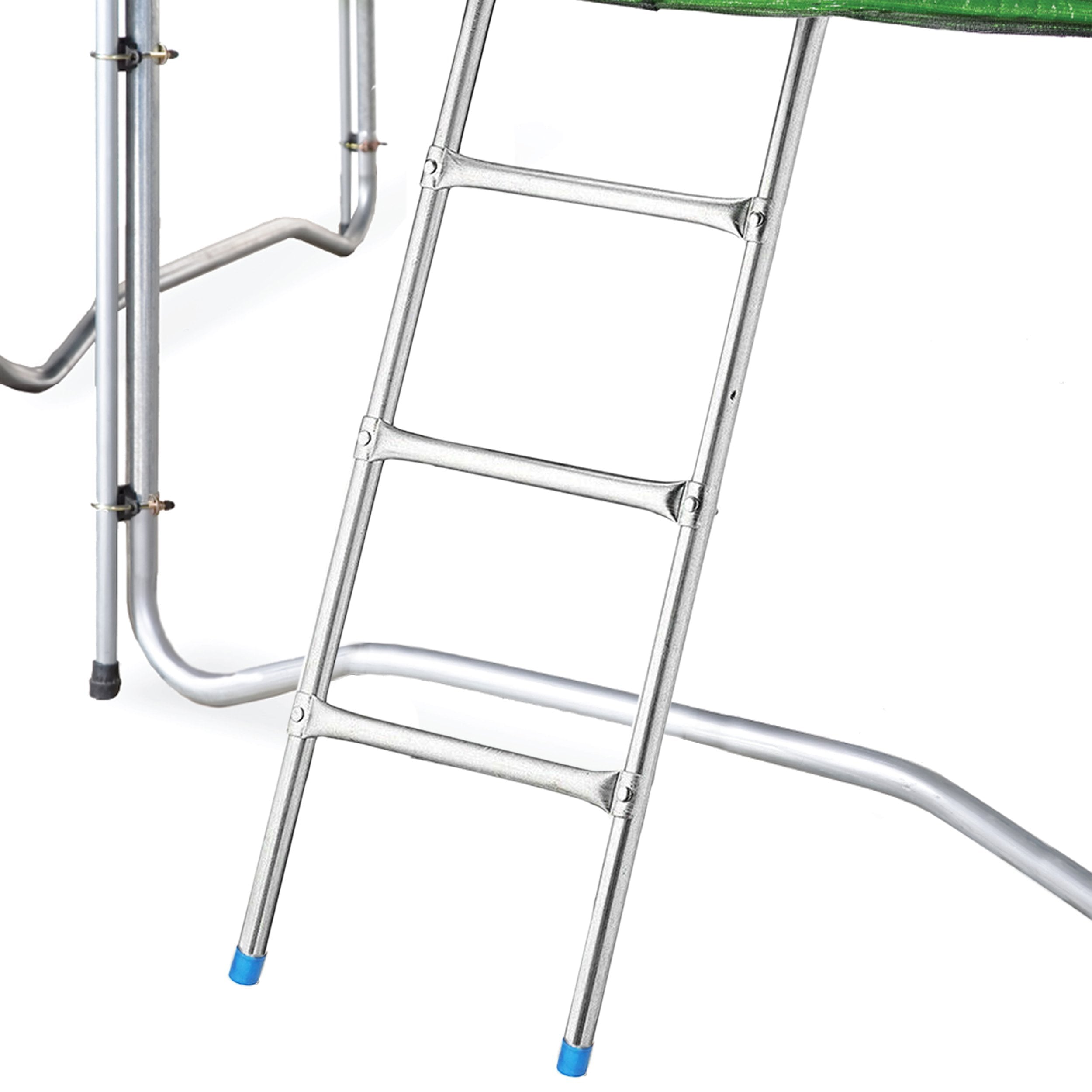Pure Fun 3 Step Steel Universal Trampoline Ladder， 180lb Weight Limit