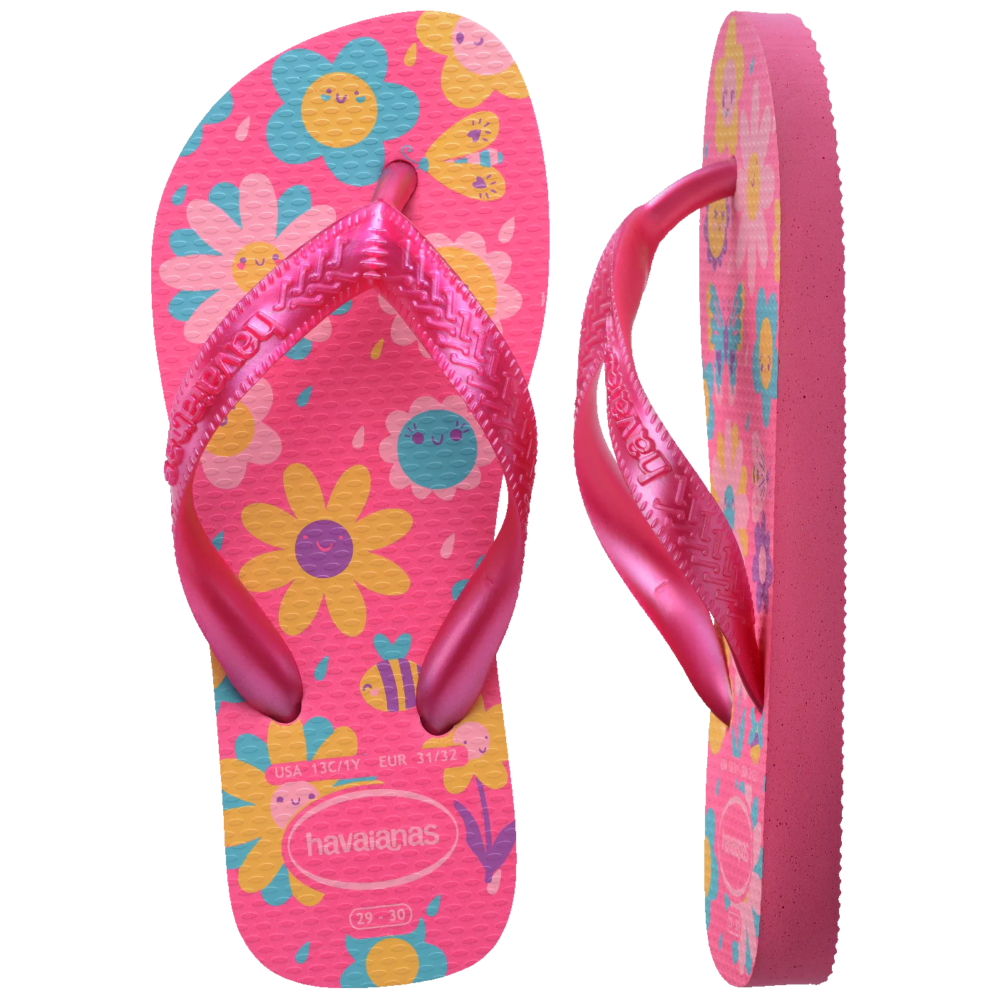 Chinelo Havaianas Infantil Flores