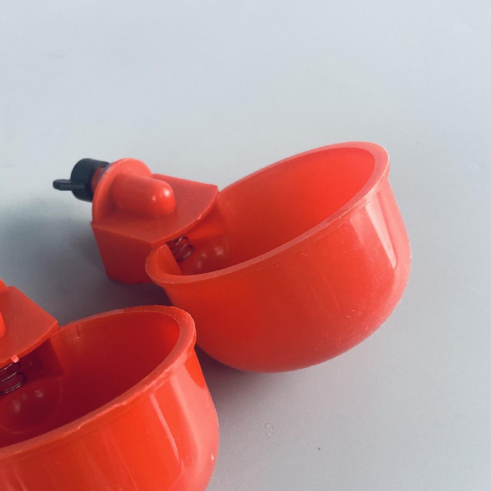 6 Count Automatic Chicken Water Bowl Premium with Water Control Valve ， Easily Connected with Buckets and Pipes