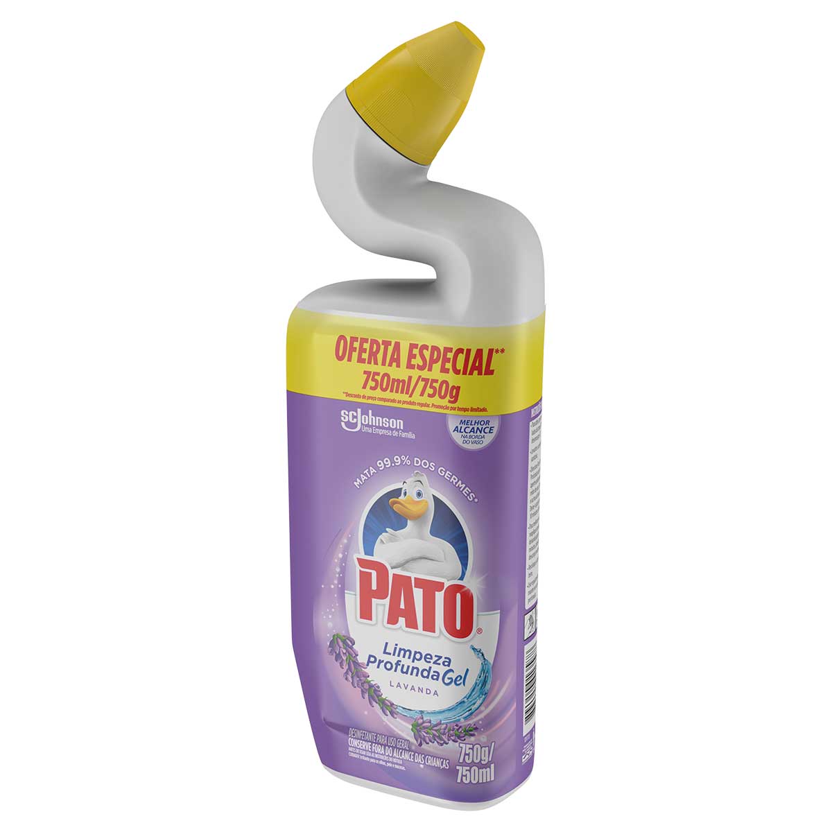 Desinfetante Gel Uso Geral Lavanda Pato Limpeza Profunda 750ml