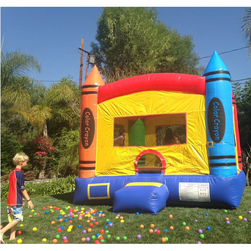 JumpOrange JOH-Crayon13 Duralite 13 x 13 ft. Crayon Party House