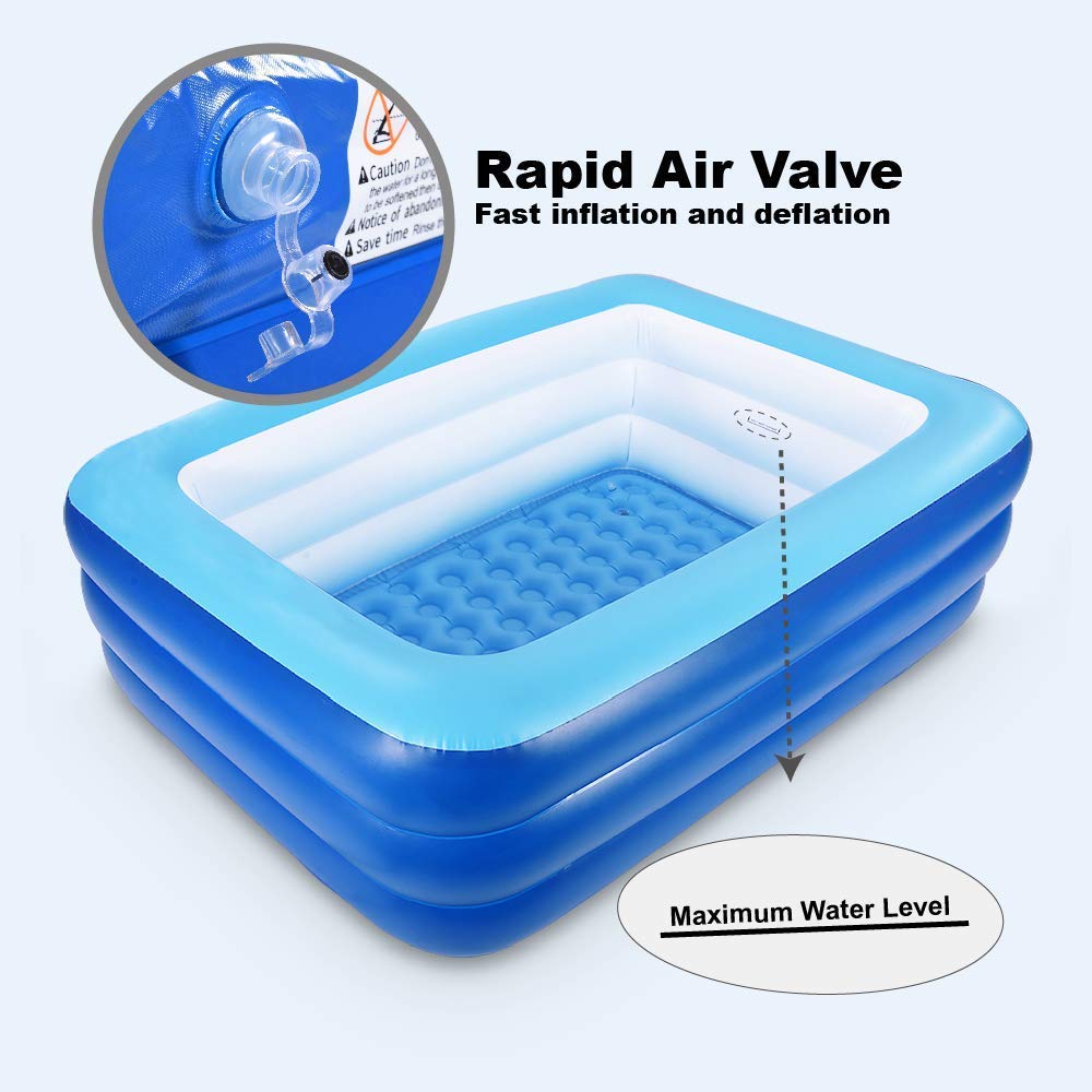 XFlated Inflatable Pool for Kids and Adults， 82