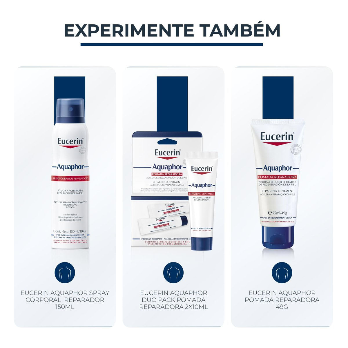 Spray Corporal Eucerin Aquaphor Reparacao Intensiva 150ml