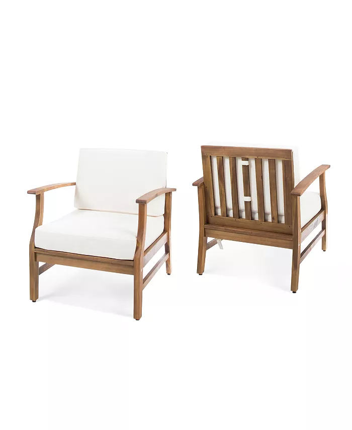 Noble House Perla Outdoor Club Chair (Set of 2)