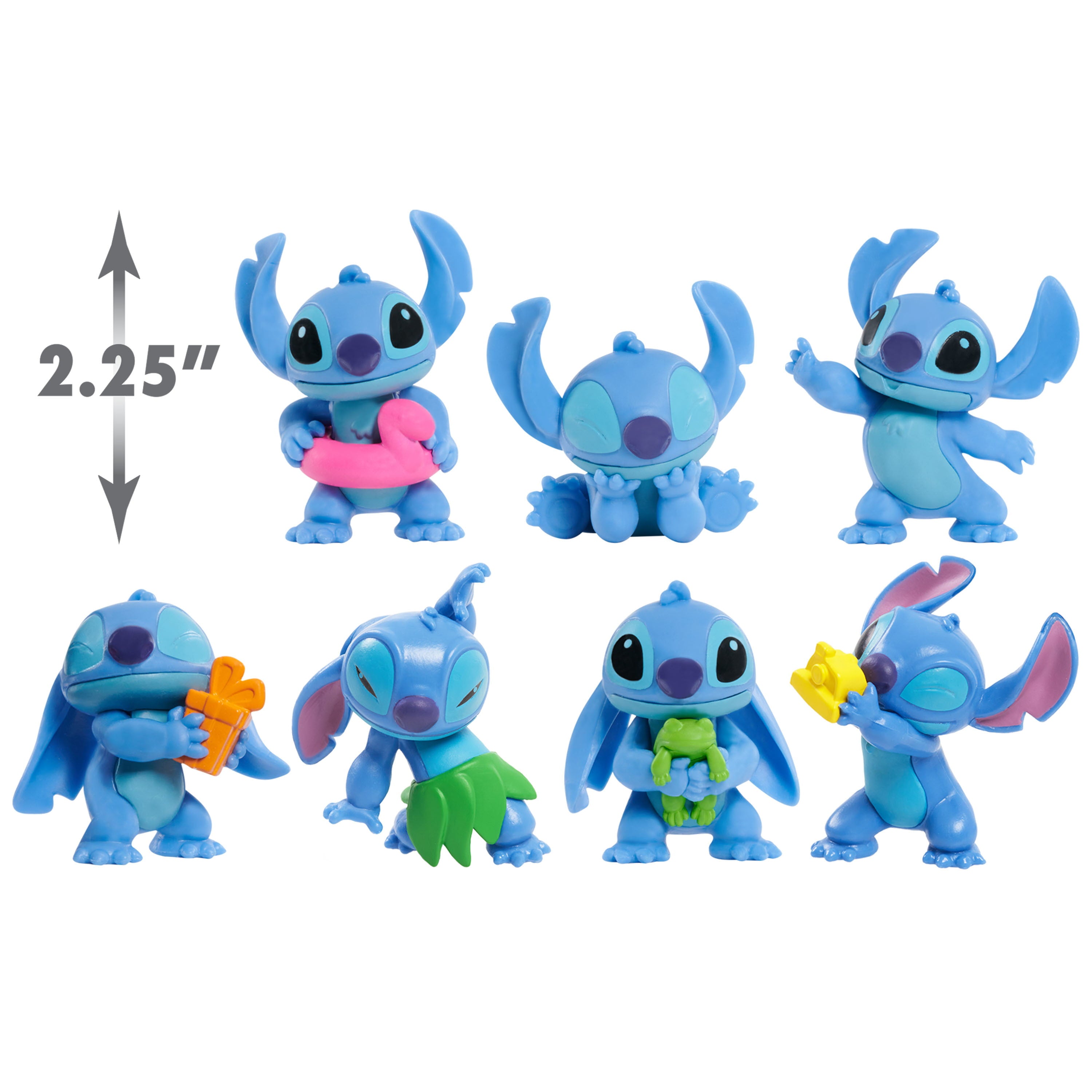 Disney Stitch Collectible Figure Set， Officially Licensed Kids Toys for Ages 3 Up， Gifts and Presents