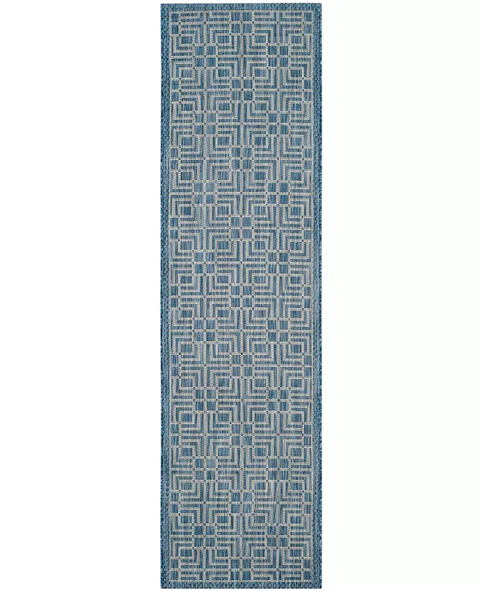 Safavieh Courtyard Navy and Grey 2'3