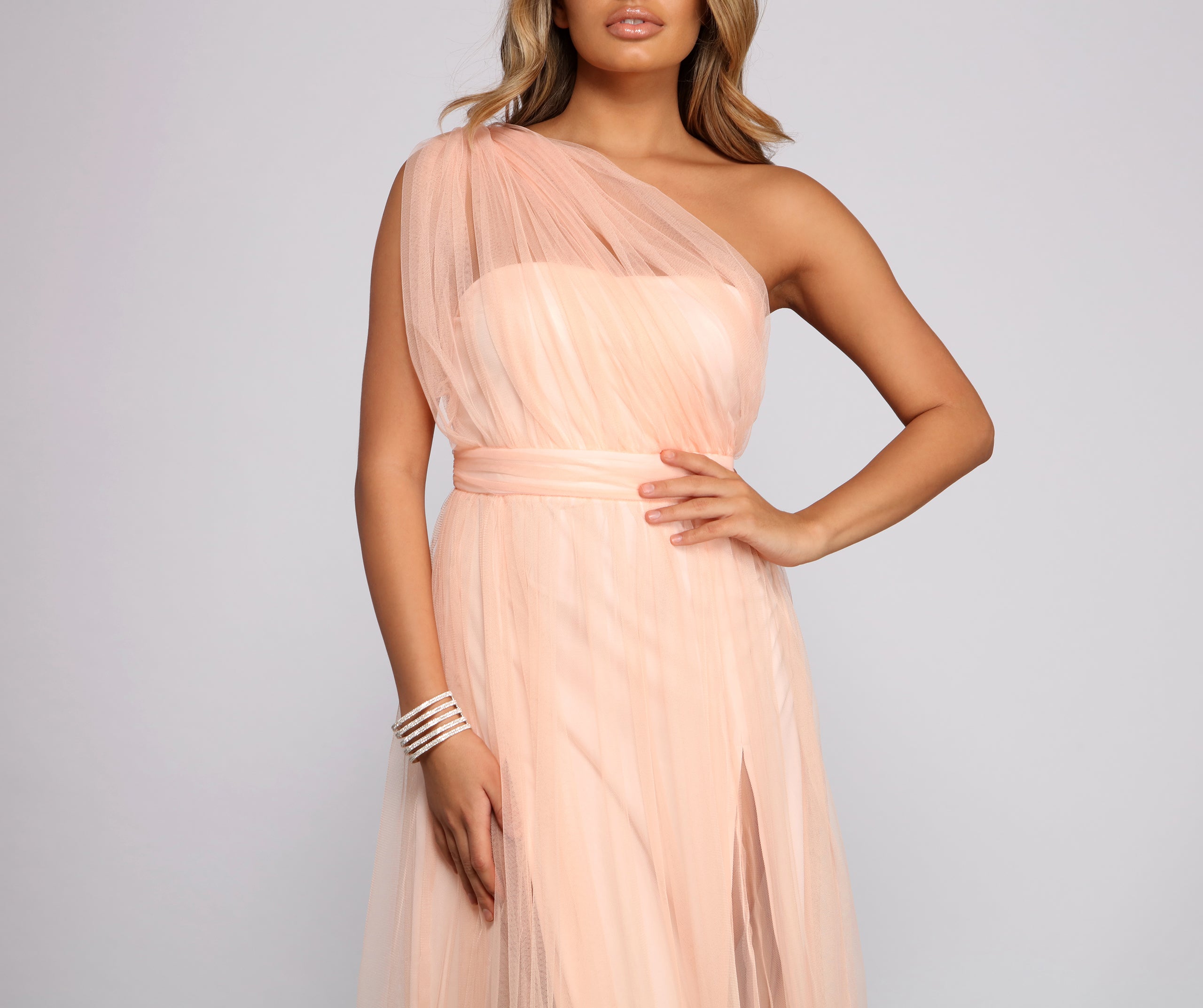 Rebecca Tulle A-Line Formal Dress