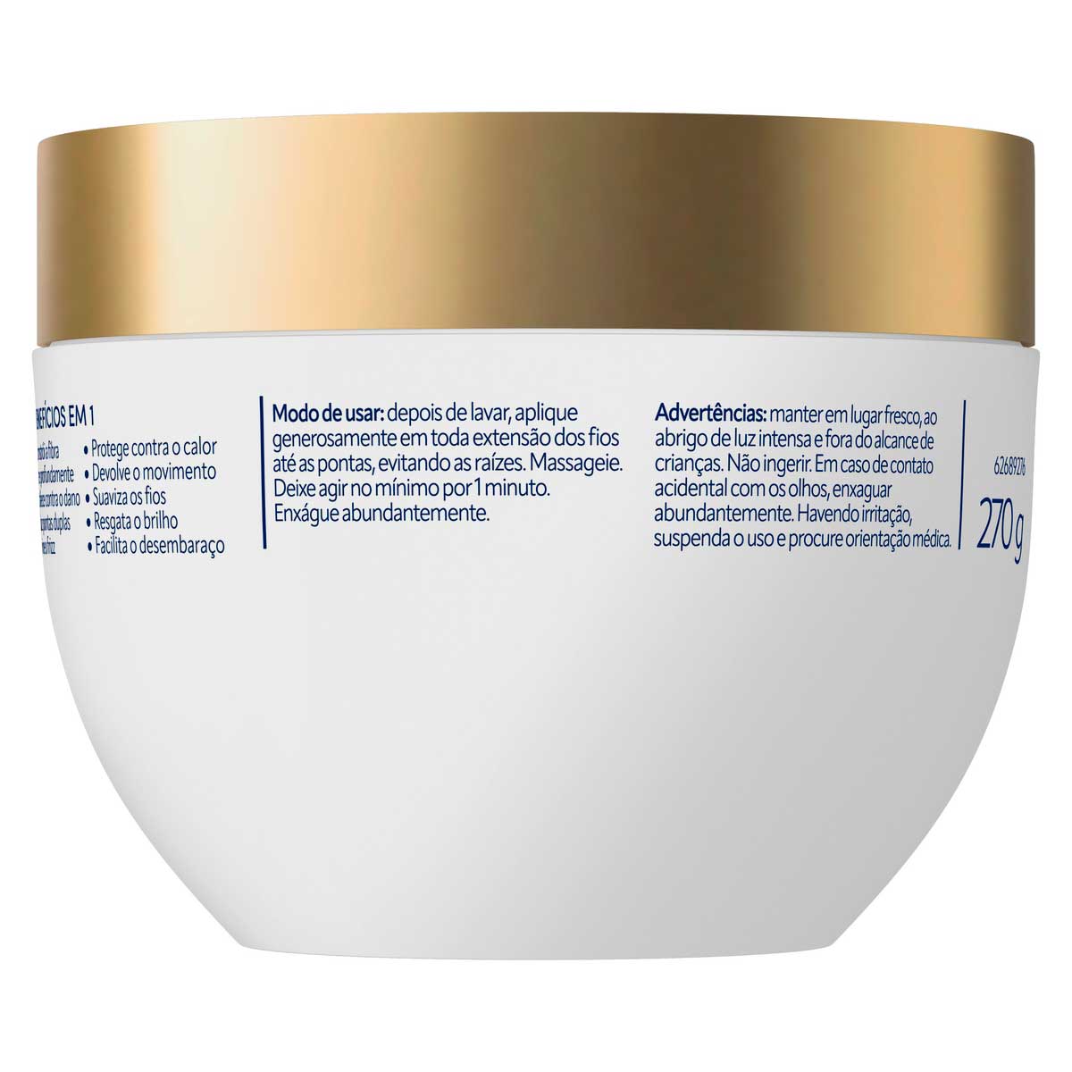 Mascara de Tratamento Dove 10 em 1 Reconstrucao 270 g