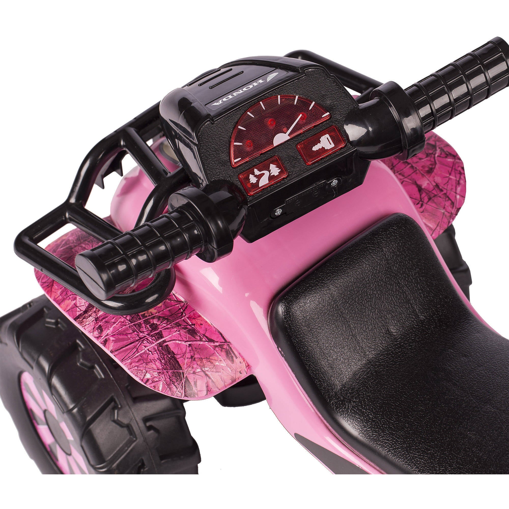 Honda Pink HD Camo Utility ATV Foot to Floor Push Ride-On