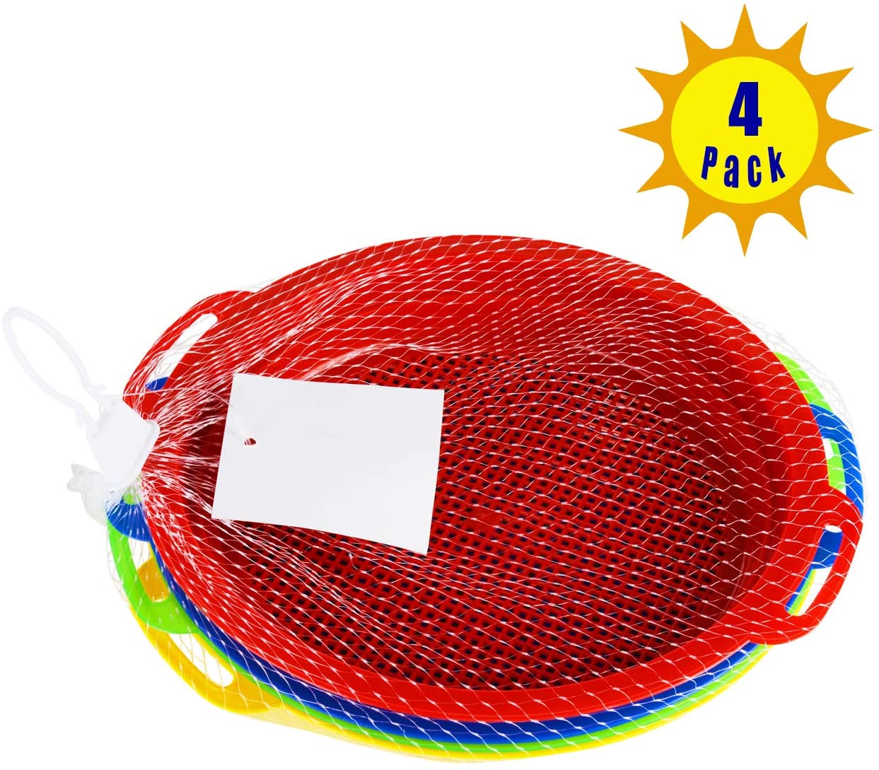 4pcs Beach Sand Sifter Sieves Sets, Large Sand Sieves Set, for Beach Play