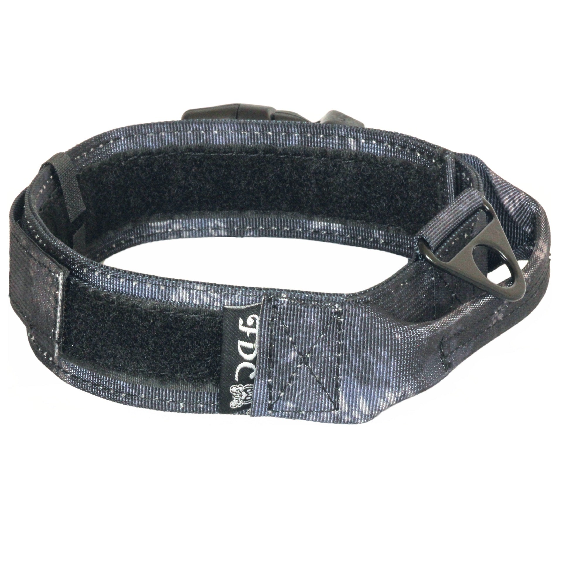 HEAVY DUTY Military Army Tactical Dog Collar HANDLE Width 1.5in Plastic Buckle HOOK and LOOP sz M: Neck 11