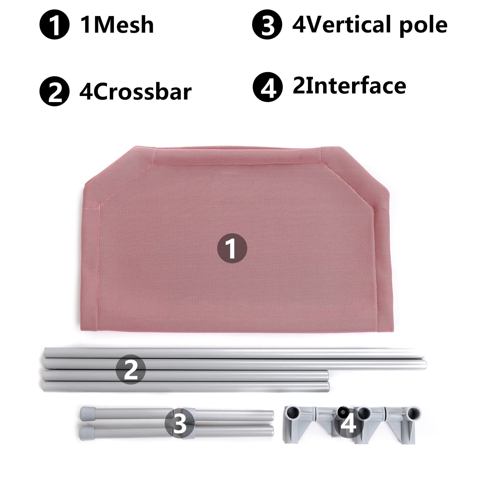 QBLEEV Dog Bed Elevated Comfortable Pet Cot Indoor and Outdoors Camping Steel Frame Mat ，breathable and moisture-proof