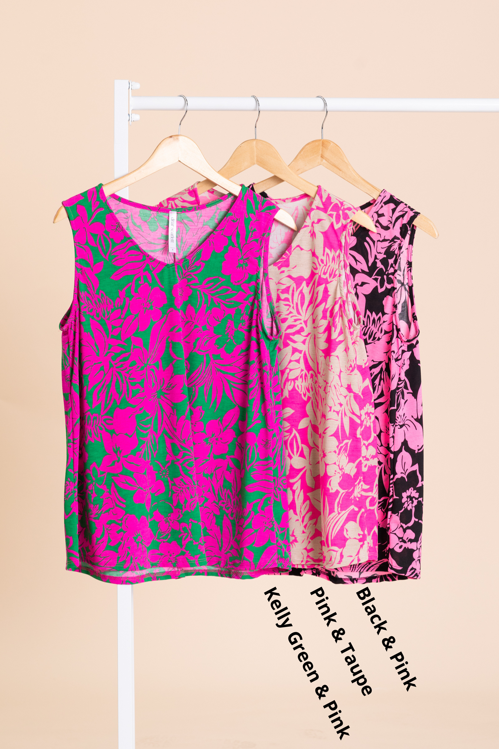 Floral Ivy Wrinkle Free Top